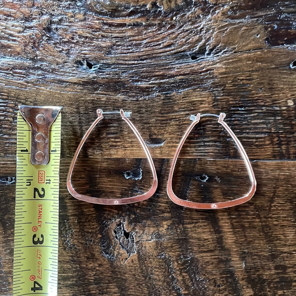 Rose gold earrings